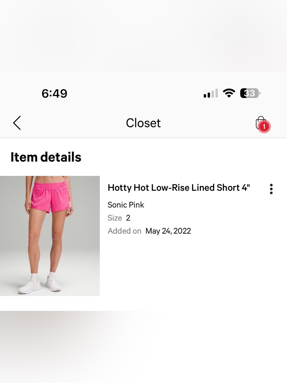 lululemon athletica Hotty Hot Shorts - Sonic Pink